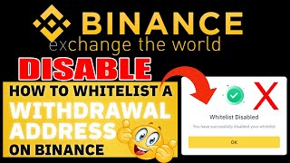 How To Disable Withdrawal Whitelist on Binance | Binance Extra Security | Crypto News Guru