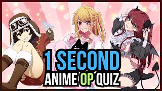 GUESS THE ANIME OPENING IN 1 SECOND ⏰ 30 Anime Opening Quiz 🔥🎶 v5