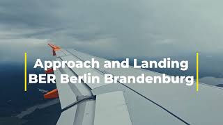 Final approach and smooth landing at Berlin Brandenburg on an A320