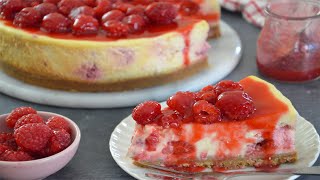 Raspberry and Lemon Baked Cheeseecake