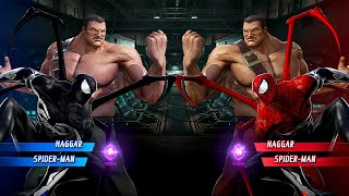 Spider-Man & Haggar VS Haggar & Spiderman (Hardest AI) - Marvel vs Capcom: Who is The Best ?