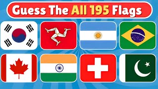 Can You Guess The All 195 Flags 🎌 ?