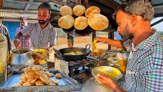 Indian Highway's Side Poori & Aloo Matar | Plate Only 20₹/- | Odisha Food Tour | Indian Street Food