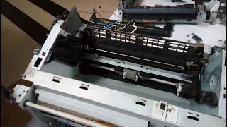 Hp M1005 laser printer Full dismantle Part 3 paper jam pickup solution pickup roller cleaning