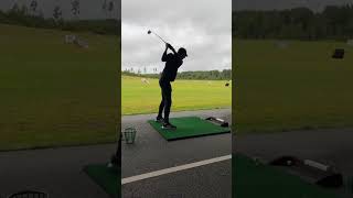 My golf swing evolution so far, two planets away from Tiger Woods level🏌️‍♂️#shorts