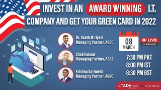 Invest in an Award Winning I.T. company and get your Green Card in 2022!