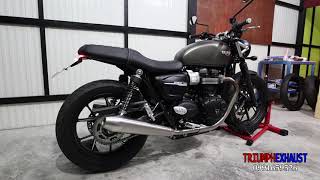 Triumph street twin Modify stock and install Motone Xpipe (decat)