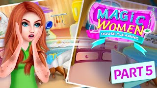 Angelina & Veronica Magic House Story || Unbelievable Way Part #5 || Clean Your House in Magic House