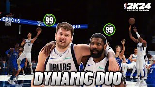 99 OVERALL DYNAMIC DUO LUKA DONCIC AND KYRIE IRVING in NBA2K24 Arcade Edition