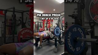 Pin Press + Close Grip Bench For Big Pressing 💪🏾📈 #benchpresss