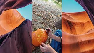 power carving a Jack-o'-lantern