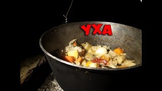 УХА НА КОСТРЕ. ТРЕНОГА СВОИМИ РУКАМИ