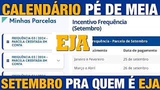 CALENDÁRIO PÉ-DE-MEIA DE SETEMBRO PRA QUEM É DO EJA, CADÚNICO E BOLSA FAMÍLIA DISPONÍVEL!