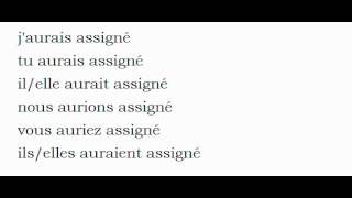 French conjugation  = Assigner