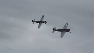 Flying Legends 2023: Republic P-47 Thunderbolt and North American P-51 Mustang