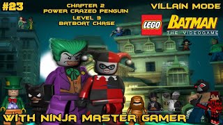 LEGO Batman: The Videogame DS Walkthrough #23 Chapter 2 Level 3 “Batboat Chase” “Villain Mode”