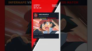 pikachu⚡vs infernape🔥|ash defeat the match🔥|[pokemon hard battle]#shorts