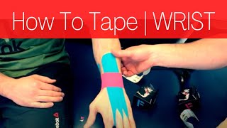 How To Tape a WRIST | Physio Mosman