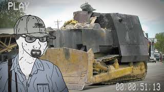 Bluegrass Banjo but you're piloting the Killdozer through Granby