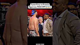 Tyson Fury vs Francis Ngannou INTENSE FACE OFF #shorts #trending #boxing