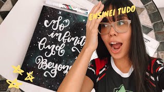 O QUE FAZER NA QUARENTENA: lettering galaxy