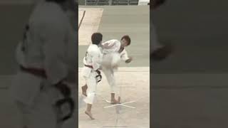 Amazing brutal Ura mawashi geri by Mikio Yahara sensei