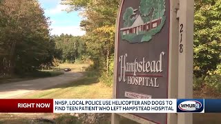 New Hampshire State Police, local police use helicopter and dogs to find teen patient who left Ha...