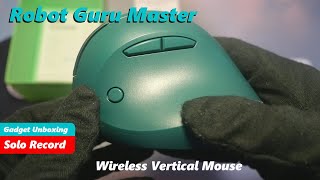 Wireless Silent Vertical Multi Device Mouse for Healthy wrist [Robot Guru Master]