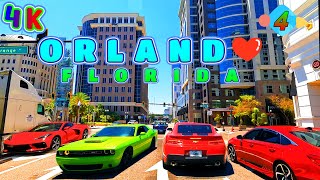 Orlando Drive on a Blue Sky Day Part 4/6, Florida USA 4K - UHD