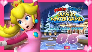 💗 Mario & Sonic at the Olympic Winter Games Wii (Festival Mode) 06 - Peach Gameplay 💗