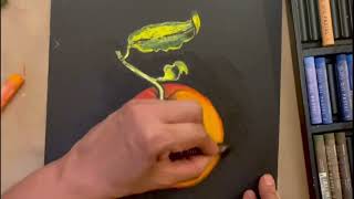 Oil Pastel Painting for beginners.