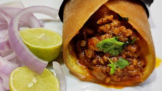 STREET STYLE SPICY & TASTY FRANKIE | QUICK  FRANKIE RECIPE | KIDS SPECIAL | MUTTON KHEEMA FRANKE