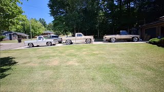 All of my Squarebody C10's are in the Driveway! Which Chevy C10 do you like the Best and the Least?