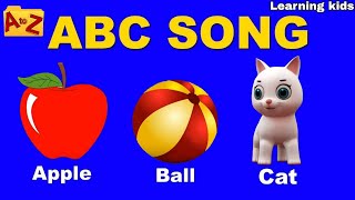 A to Z alphabet | A to Z words with picture | ABC song | learning video for kids toddler | ABC song