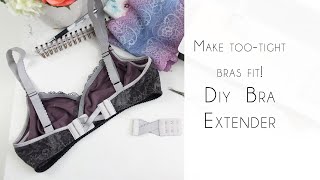 Make your too tight bras fit with a diy extender!