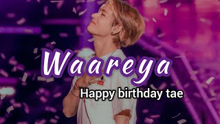 taehyung birthday edit waareya song #shorts #viral #taehyung #bts