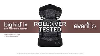 Evenflo Big Kid LX Belt-Positioning Booster Seat - High Back and No Back Modes