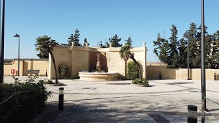 Malta walking tour in garden winter season 17 Dec