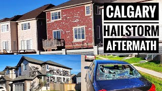 Calgary Hailstorm Aftermath - 4K | Calgary Hailstorm June 13, 2020 | Calgary Alberta Canada