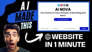 How to Make a Website with AI in 1 Minute - No Code - Tutorial