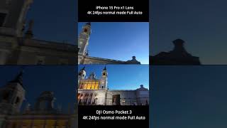 DJI Osmo Pocket 3  vs iPhone 15 Pro 📱 - A Visual Showdown 🌇 - Comparison 🔍