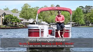 2020 BENNINGTON 20SLV. NICELY EQUIPPED. STARTING AT $228 / MONTH