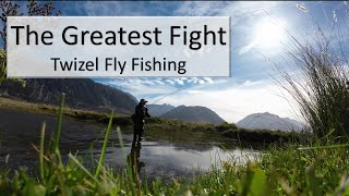 Twizel Fly Fishing for Big Trout - The Great Fight