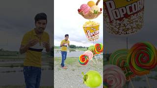 Fruits vs  icecream, popcorn, chocolate, birthday cake 🎂 vfx video #shorts #trending #viral