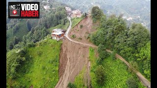 Rize’de Şiddetli Yağışların Verdiği Zararlar Tespit Edilmeye Devam Ediyor