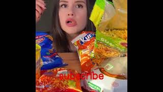 {{ASMR}} eating Indian snacks #shorts #food #zulfiaasmr #yummy