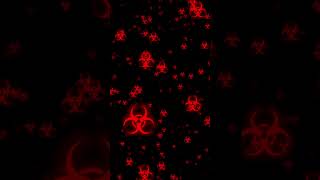 Free 4K Download 🔗 in Description ☣️ Neon Red Biohazard Motion Graphic Background Video for Edits