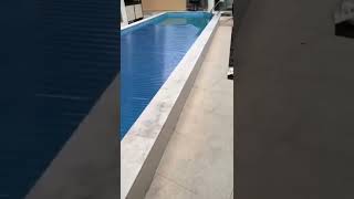 #floating pool cover for humans and pets safety.