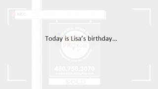 Birthday surprise for Lisa