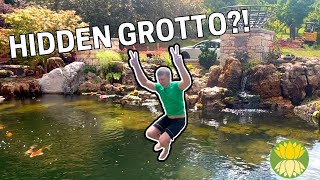 Exploring HIDDEN GROTTO and SWIM POND Built By MODERN DESIGN AQUASCAPING!